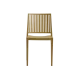 Chaise empilable GOMERA STRIPES 315 en polypropylène jaune moutarde