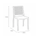 Chaise empilable GOMERA NET 521 en polypropylène blanc