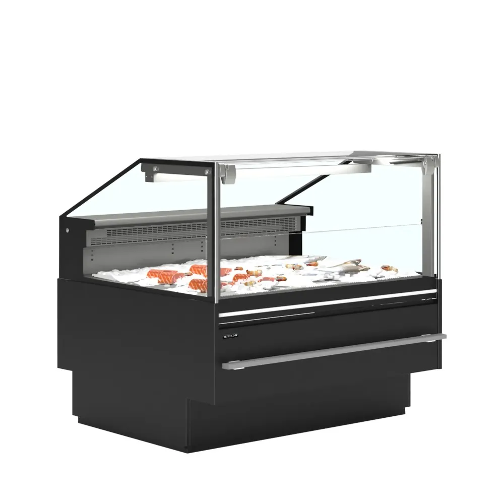 Vitrine réfrigérée noire TEFCOLD SOCA-F12590B pour présentation alimentaire