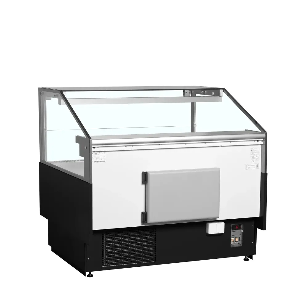 Vitrine réfrigérée noire TEFCOLD SOCA-F12590B pour présentation alimentaire