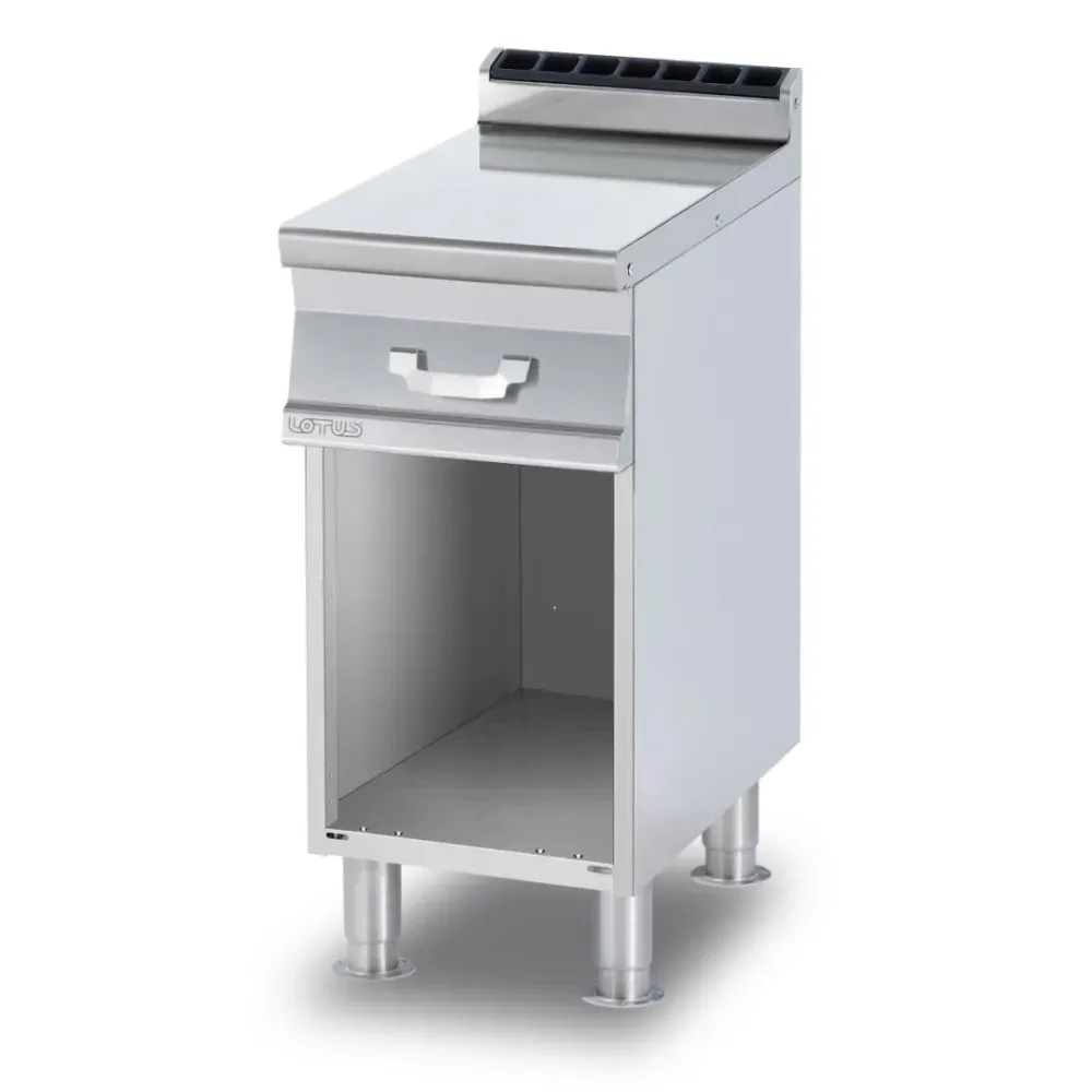 Plan de travail professionnel LOTUS PL-74 avec meuble ouvert