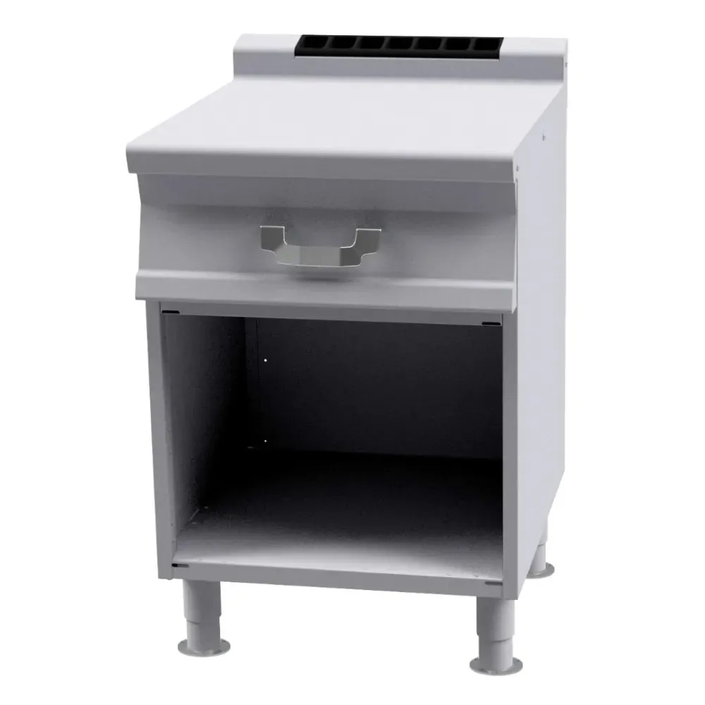 Plan de travail professionnel LOTUS PL-76X avec meuble ouvert