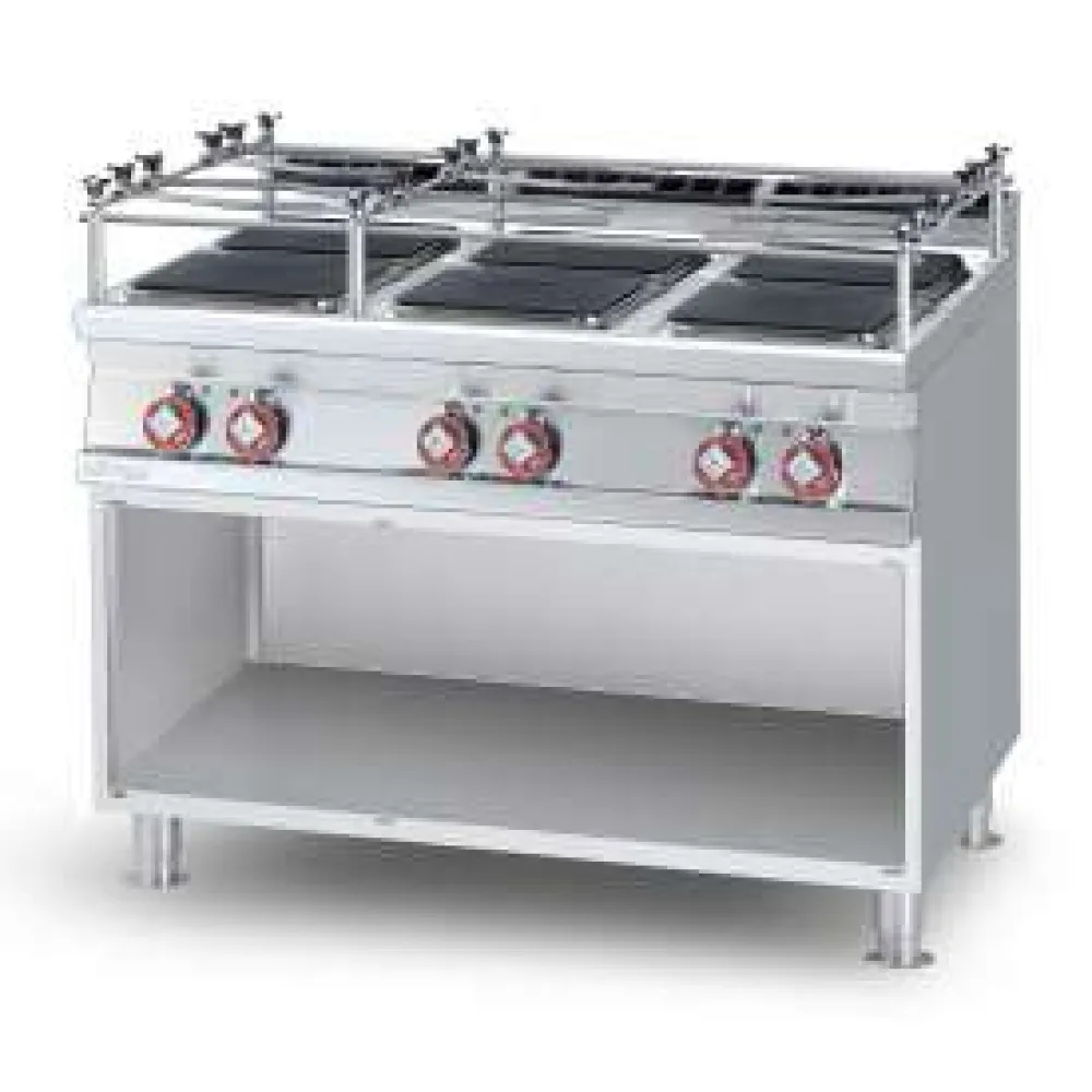 Range électrique professionnel 90 cm LOTUS PCQ-912ETX avec meuble neutre