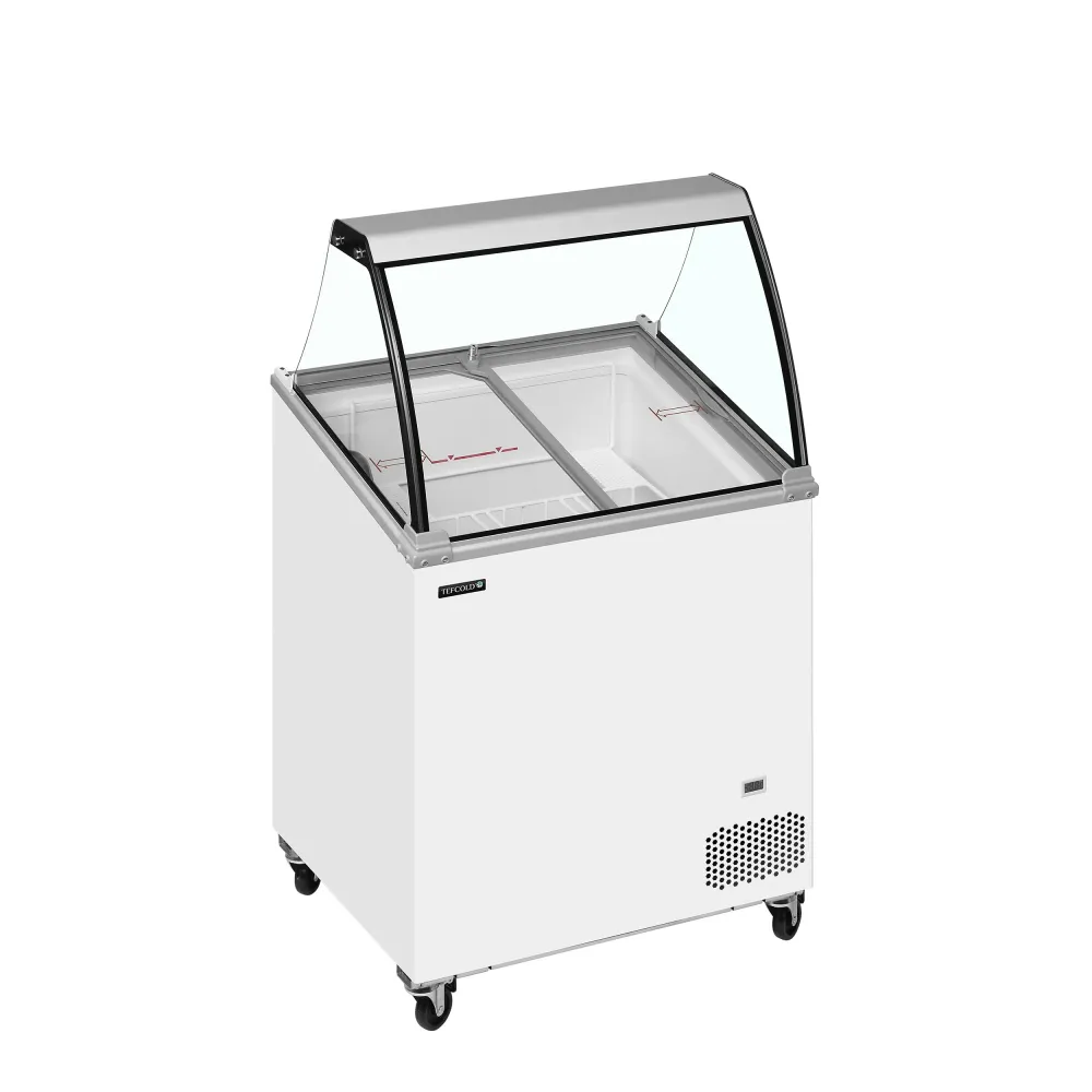 Congélateur vitrine sur socle TEFCOLD 144 L IC202SCE-SO