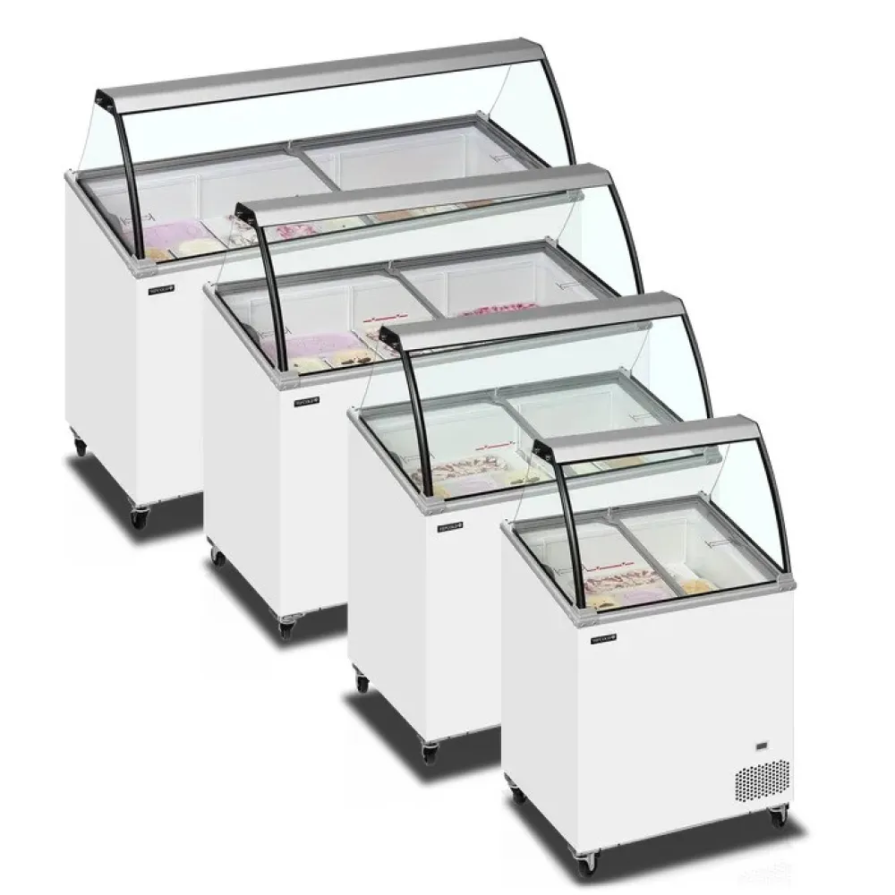 Congélateur vitrine sur socle TEFCOLD 144 L IC202SCE-SO