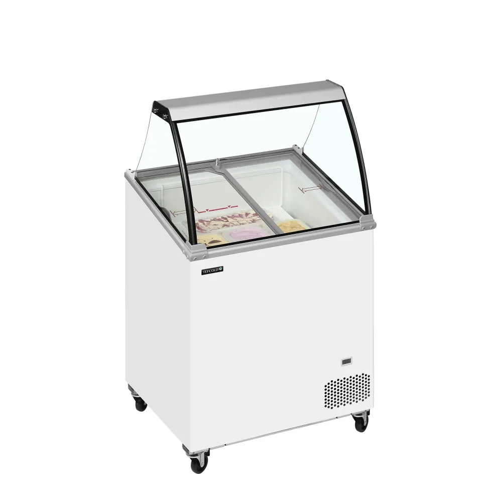 Congélateur vitrine sur socle TEFCOLD 144 L IC202SCE-SO