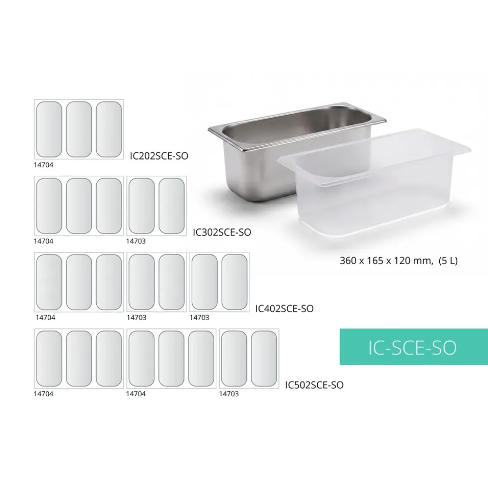 Congélateur vitrine sur socle TEFCOLD 144 L IC202SCE-SO