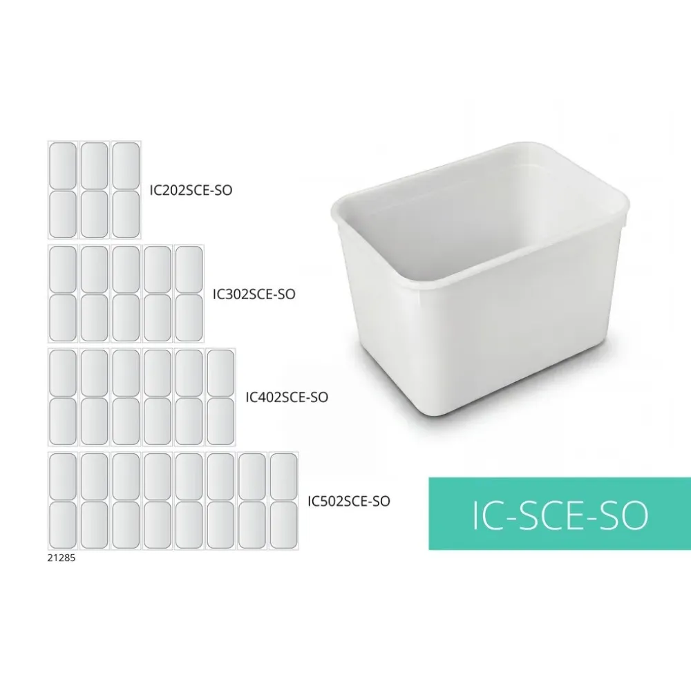 Congélateur vitrine sur socle TEFCOLD 144 L IC202SCE-SO