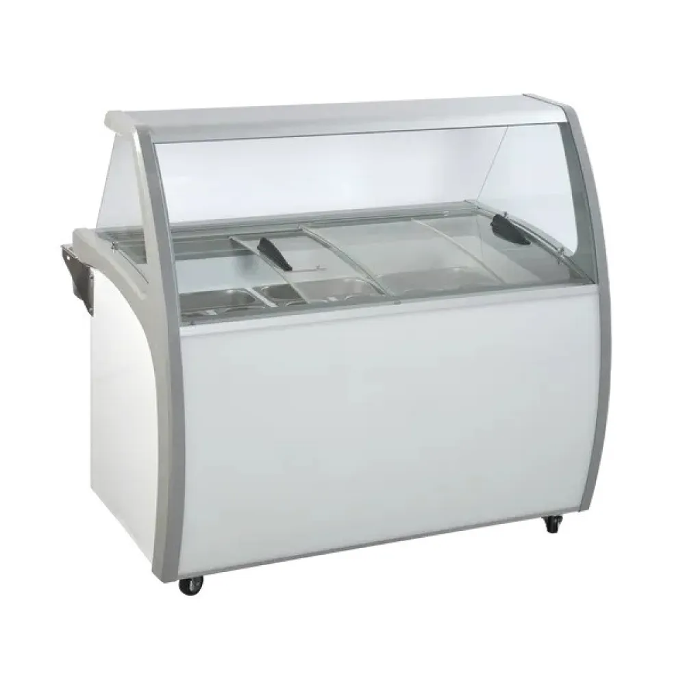 Vitrine réfrigérée pour glaces 400 L SCANDOMESTIC SIC9WBL