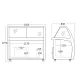 Vitrine réfrigérée pour glaces 400 L SCANDOMESTIC SIC9WBL