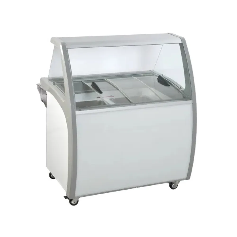 Vitrine réfrigérée pour glaces 300 L SCANDOMESTIC SIC6WBL