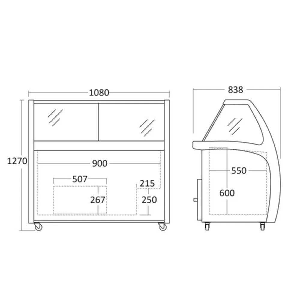 Vitrine réfrigérée pour glaces 300 L SCANDOMESTIC SIC6WBL