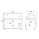Vitrine réfrigérée pour glaces 300 L SCANDOMESTIC SIC6WBL
