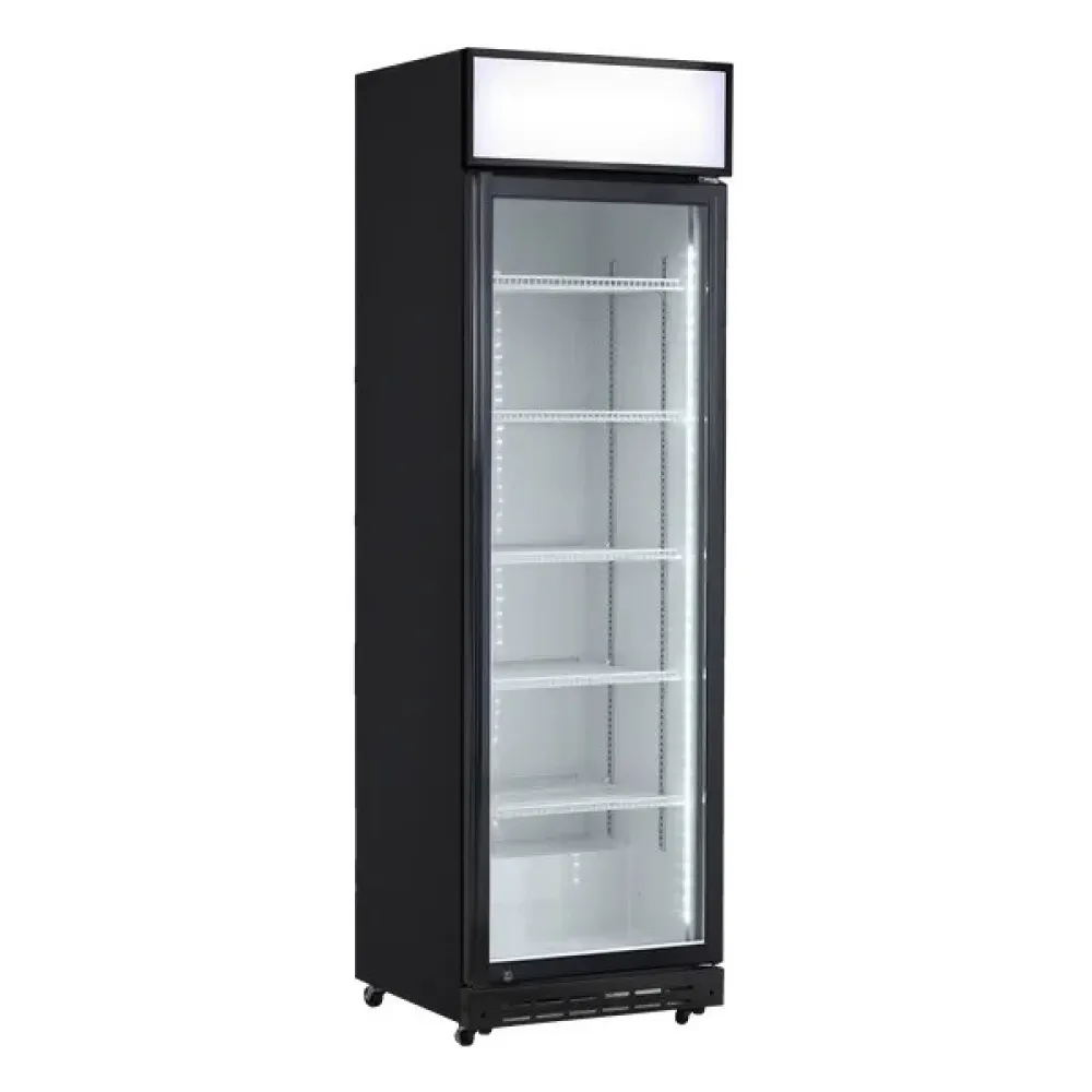 Armoire réfrigérée vitrée 386 L SCANDOMESTIC DCC420BWD noire