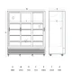 Armoire réfrigérée vitrée SCANDOMESTIC DC1500BSLD 1428 L