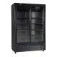Vitrine réfrigérée professionnelle DC1300BSLD noire SCANDOMESTIC