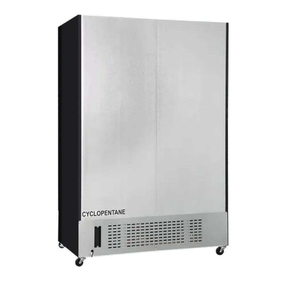 Vitrine réfrigérée professionnelle DC1300BSLD noire SCANDOMESTIC