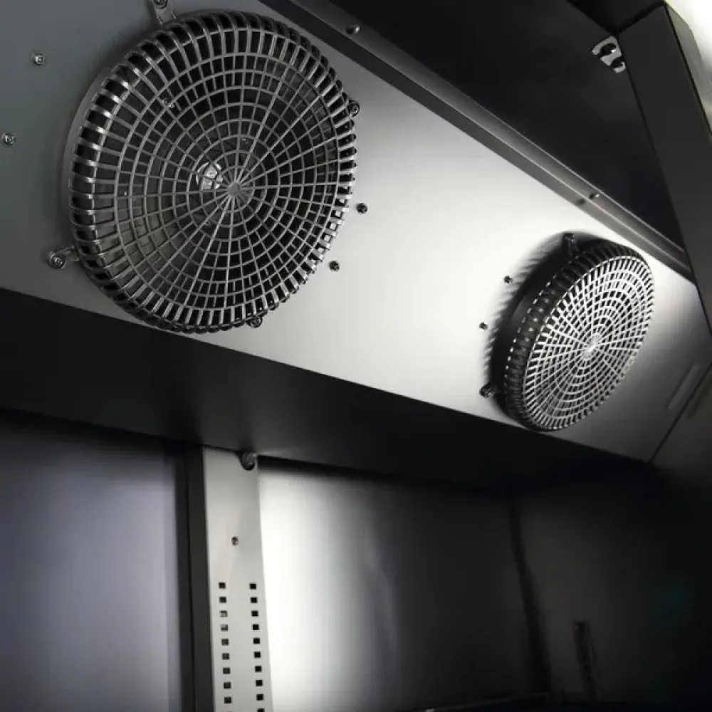 Vitrine réfrigérée professionnelle DC1300BSLD noire SCANDOMESTIC