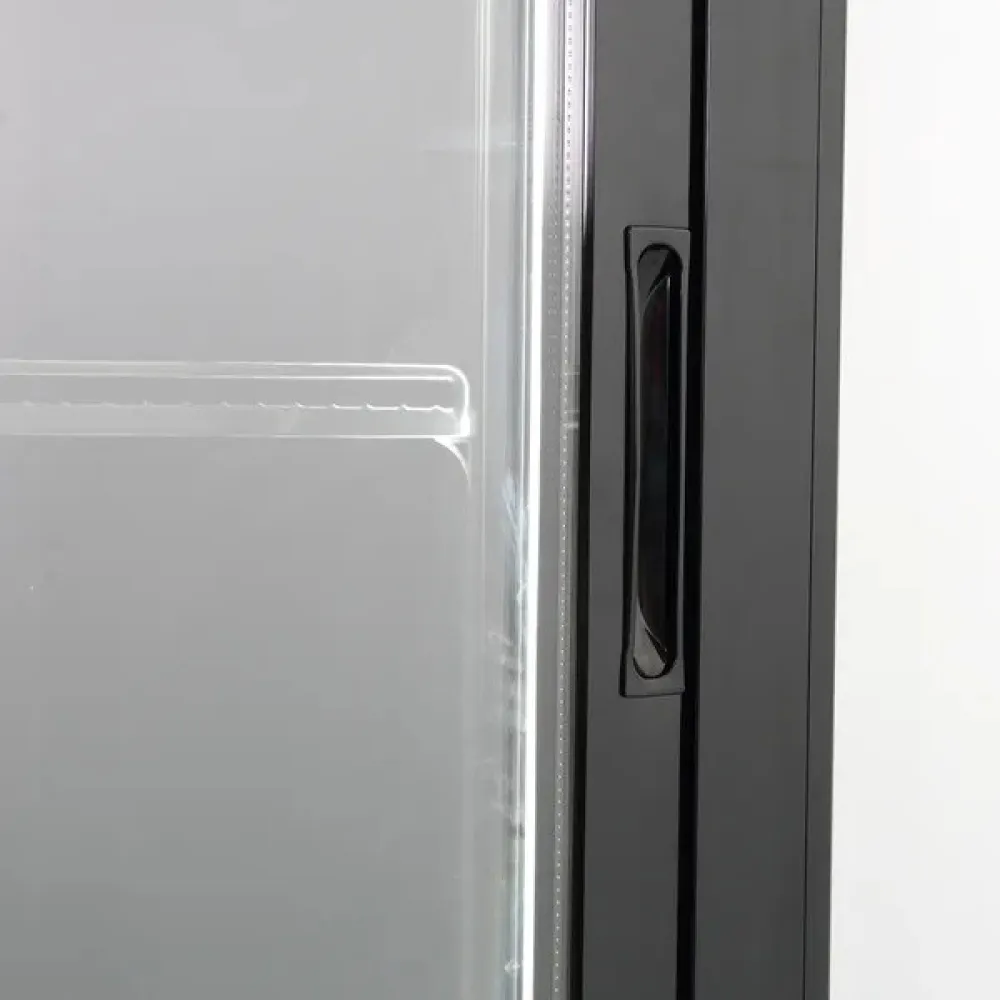 Vitrine réfrigérée professionnelle DC1300BSLD noire SCANDOMESTIC