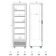 Vitrine réfrigérée professionnelle 361 L SCANDOMESTIC DC426BGD