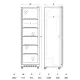 Réfrigérateur vitrine professionnel 392 L SCANDOMESTIC DC430BD noir