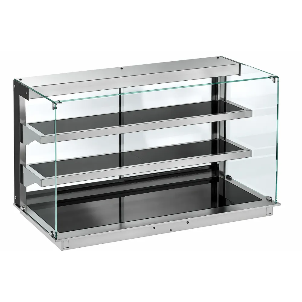 Vitrine chauffante avec portes coulissantes 4 GN1/1 DDHVC7-S-3-4