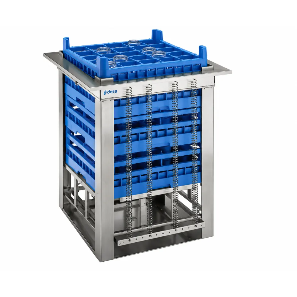 Distributeur de paniers de lavage pour verres 500 × 500 mm IDCN-55