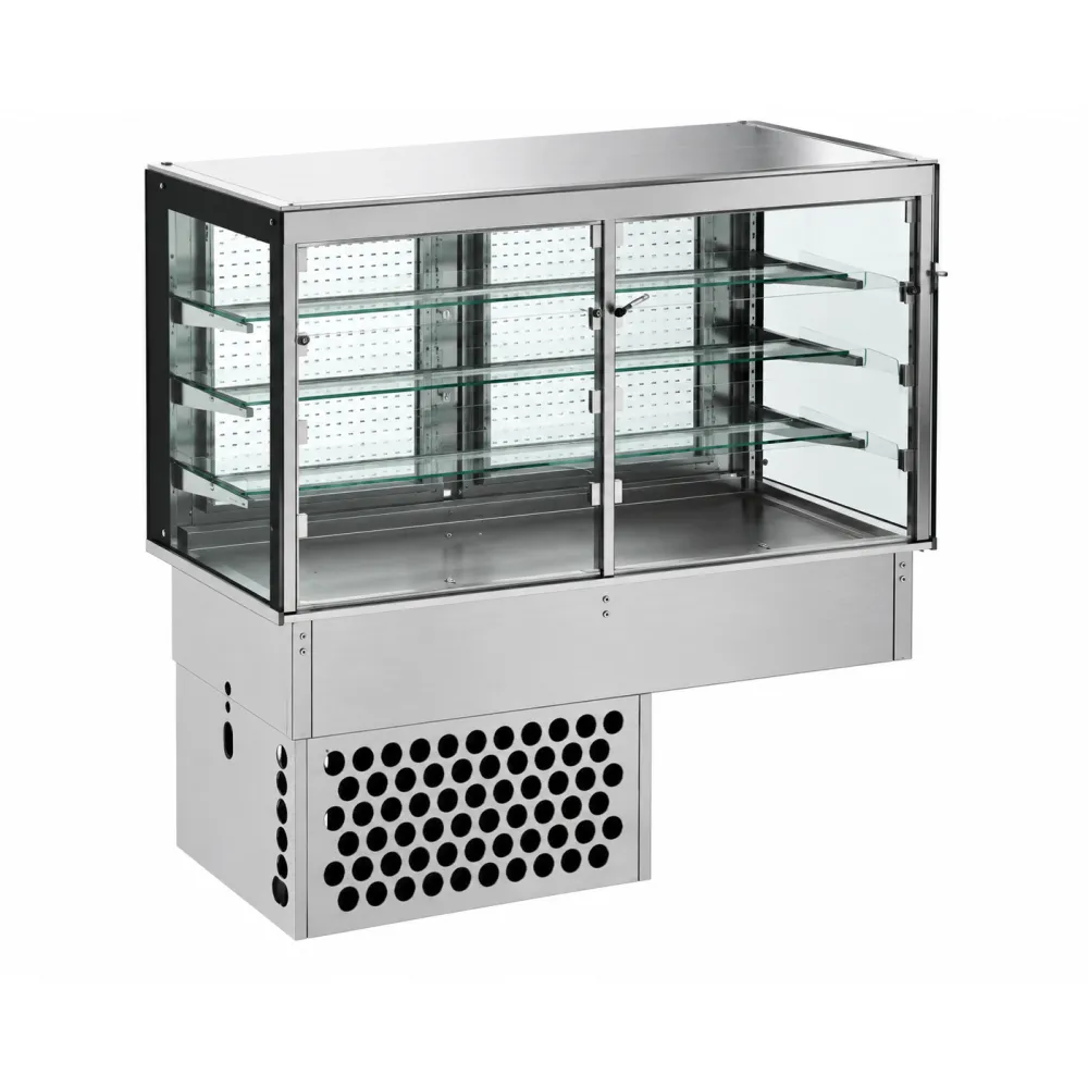 Vitrine réfrigérée, portes battantes 2 GN1/1 DROP-IN DDRVC7-H-CP-3-2