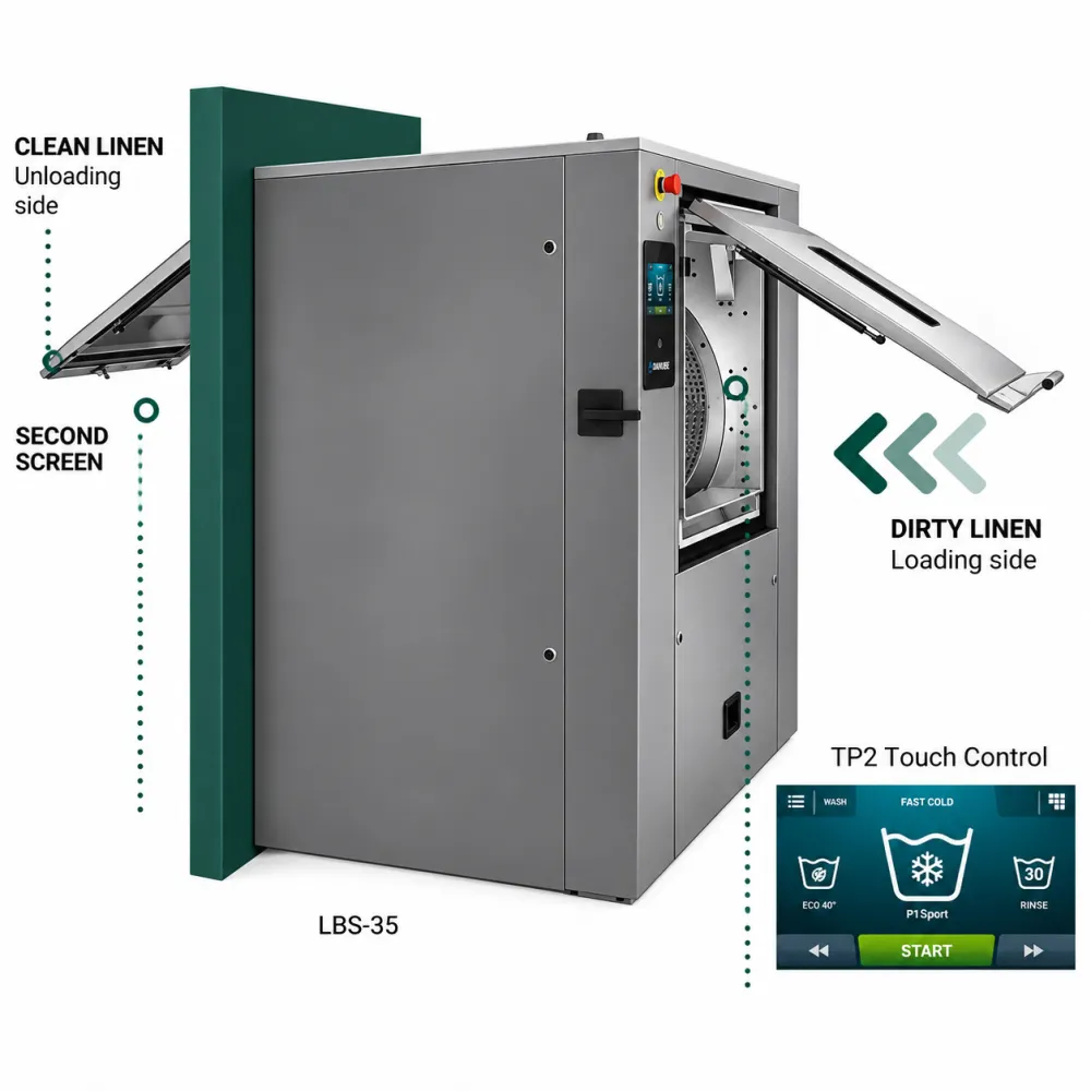 Lave-linge sanitaire à barrière DUAL DBW-27 ES ET2