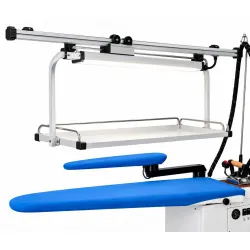 Chariot coulissant avec éclairage pour table de repassage