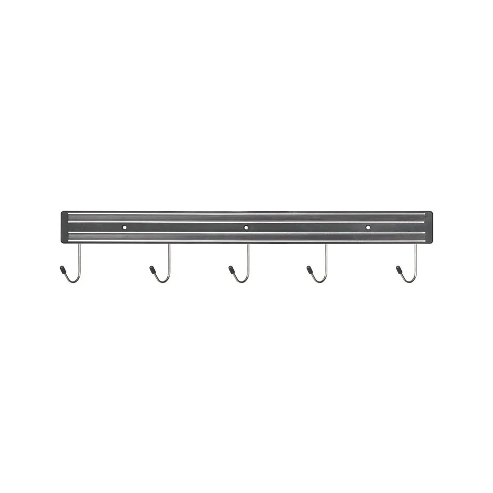 MAGNETIC STRIP WITH HOOKS 45 cm