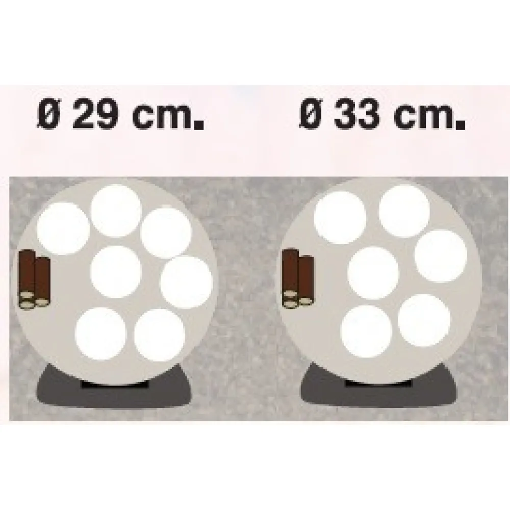 Bois à pizza électrique pour 6-7 pizzas MFE 