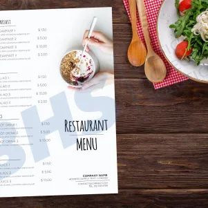 Menu du restaurant