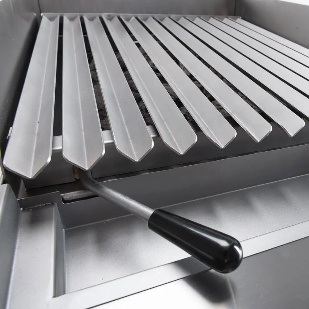 Grill professionnel à gaz Stalgast 9733030 avec pierres de lave 16 kW