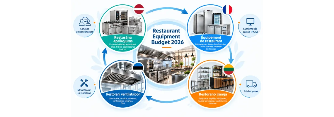 Combien coûte l’équipement d’un café, d’une pizzeria et d’un restaurant en 2026 ?