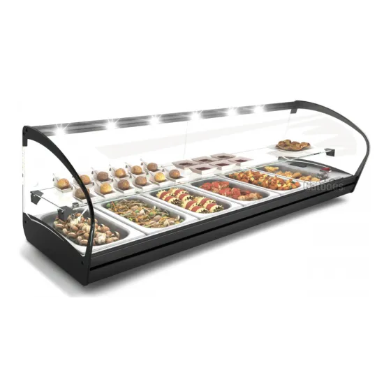 Vitrines pour bar à sushi de pizzeria