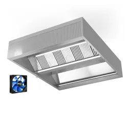 Hotte îlot avec jet d air et apport d air HFCD 1400