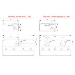 Hotte aspirante murale HNPD 800