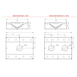 Hotte de ventilation centrale avec filtres HNCD 1400