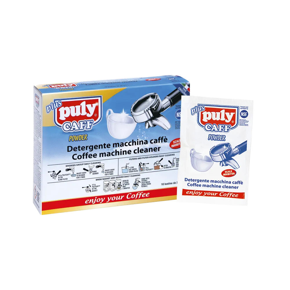 Nettoyant pour machines à café – groupes, vannes de vidange et porte-filtres