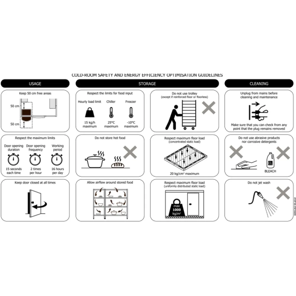Chambre de congélation 2700 / 2700 / 2200 - 11.86 m³