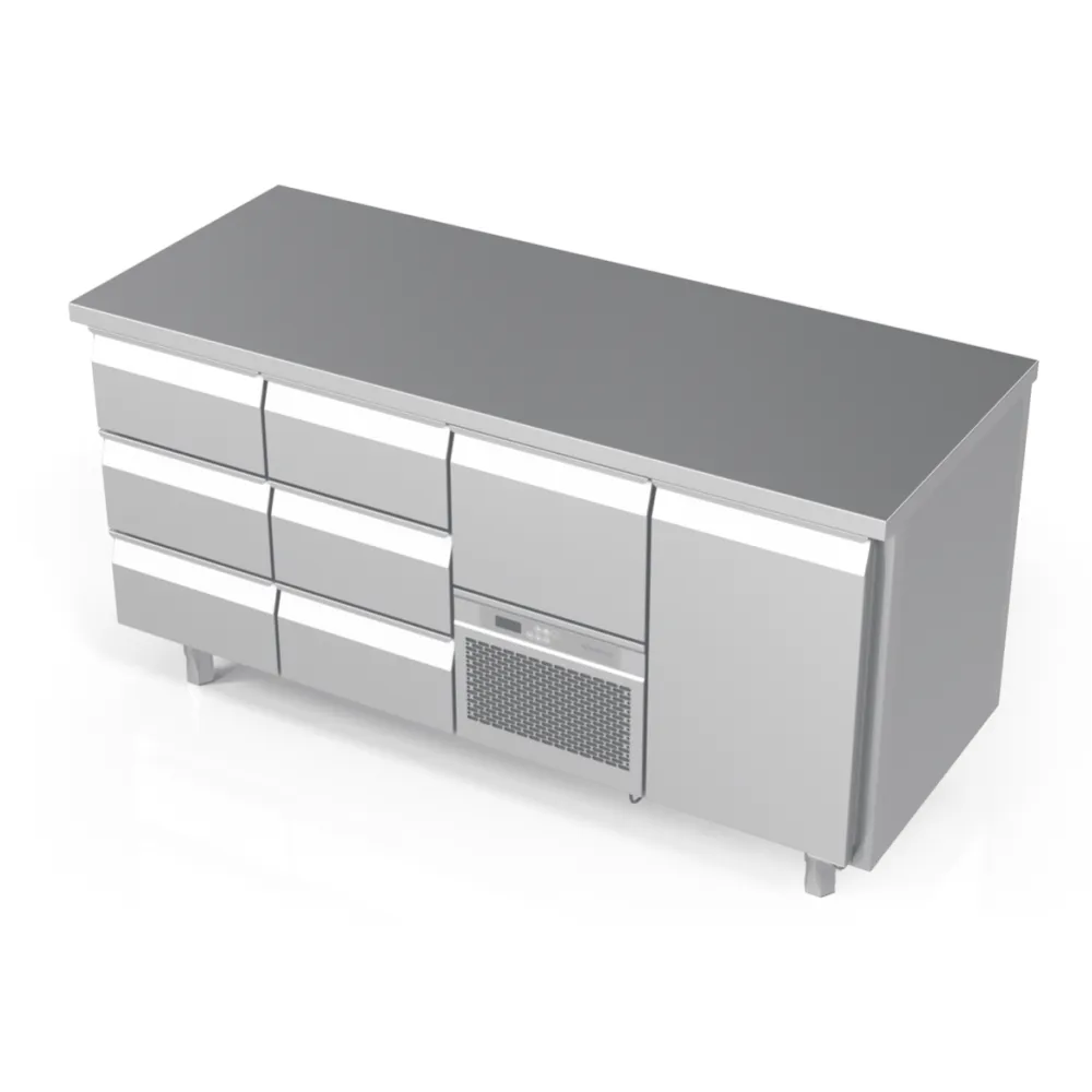 Table de refroidissement avec tiroirs P345 1720 mm