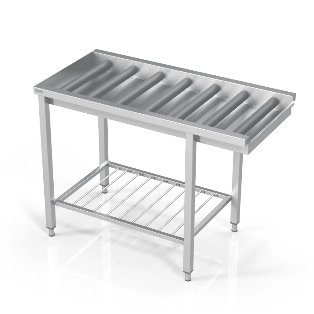 Table à rouleaux avec grille en dessous 2600