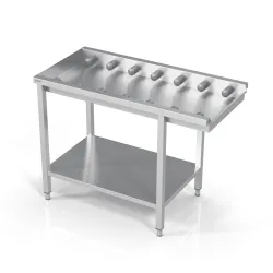 Table pour la vaisselle avec petit rouleau 1000