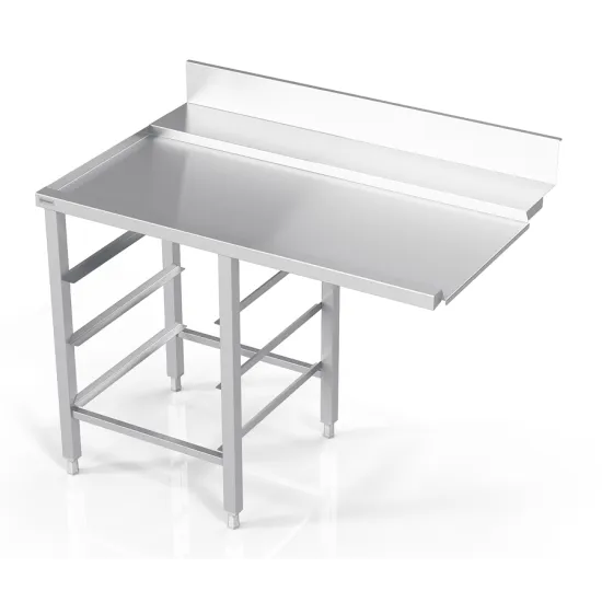 Table après lavages avec 3 tiroirs pour caissettes