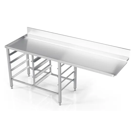 Table après lavage avec 8 tiroirs caissettes