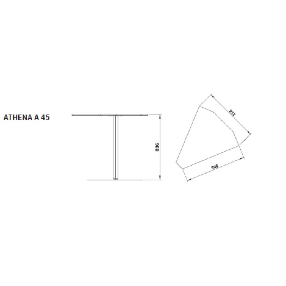 MODULE D'ANGLE 45° ATHENA A 45