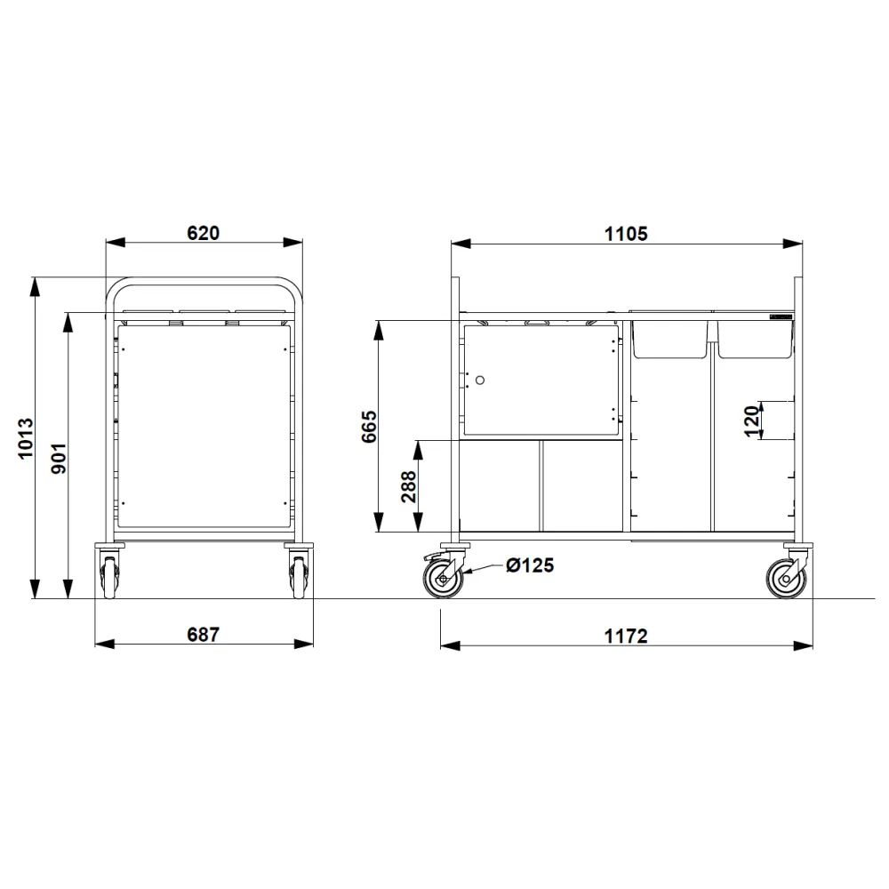 CHARIOT DE NETTOYAGE CLEARACARE