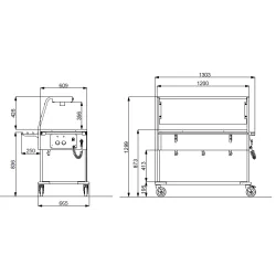 MARMIT CHAUD PORTABLE AVEC ÉCLAIRAGE LED COMPASS 3 LED SEP