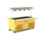 BUFFET CHAUFFANT BAIN MARIE AVEC LAMPES INFRAROUGES HAPPY 4 BM/INFRA